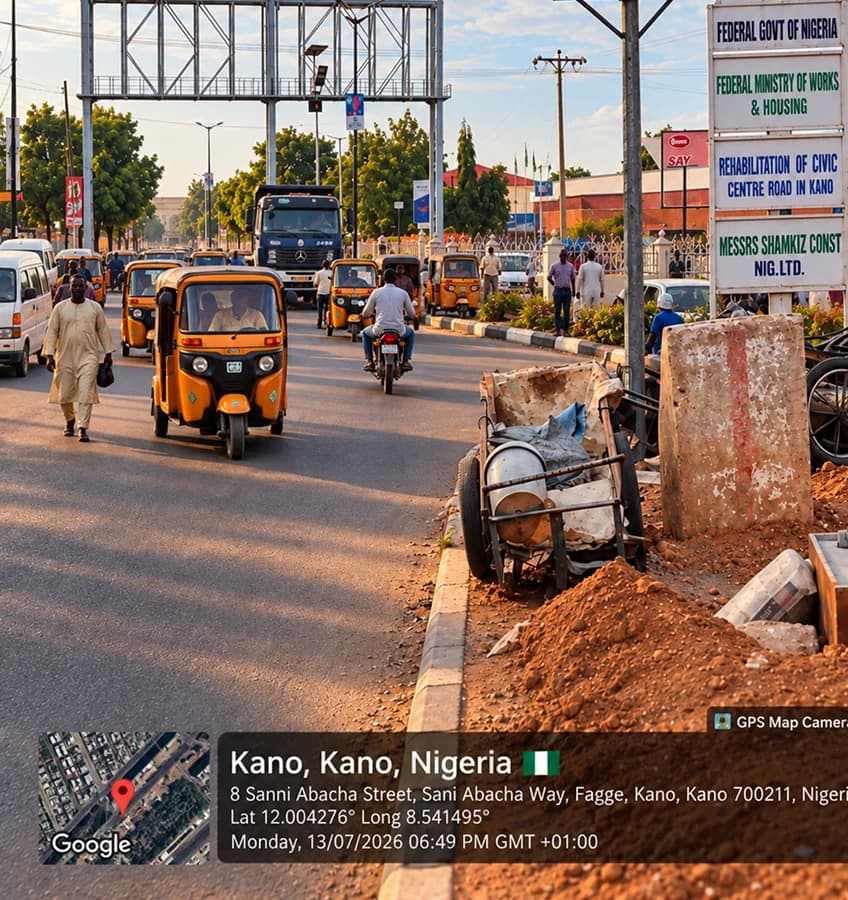 Destiny Media billboard on Sani Abacha Street, Fagge, Kano