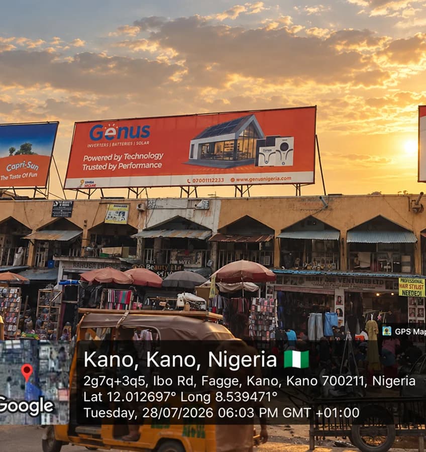 Destiny Media billboard on Ibo Road, Fagge, Kano